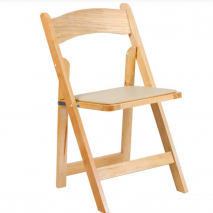 Chair – Folding – Padded Seat – Natural