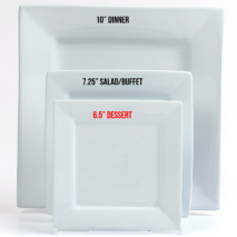 Dessert Plate 6.50 inches – White Square