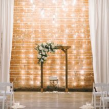 Light Wall – White Draped – 8 foot section